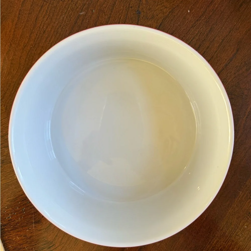 Vintage Schmid Bistro fluted Bowl with Red and Green Accents - Picture 4 of 5